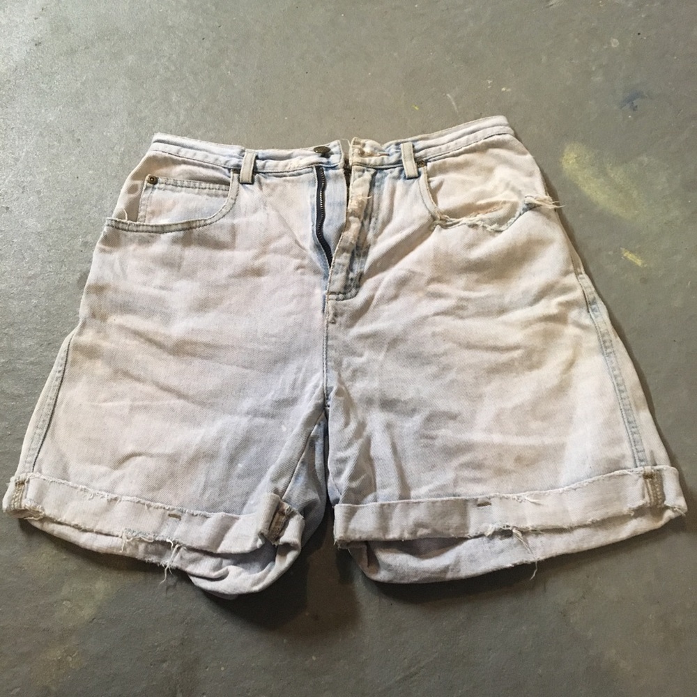 Vintage Light Wash Jeans Shorts